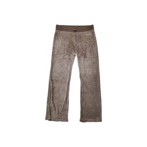 BCBGMAXAZRIA Women’s Olive Green Y2K Velour Wide Leg Track Pants XL‎